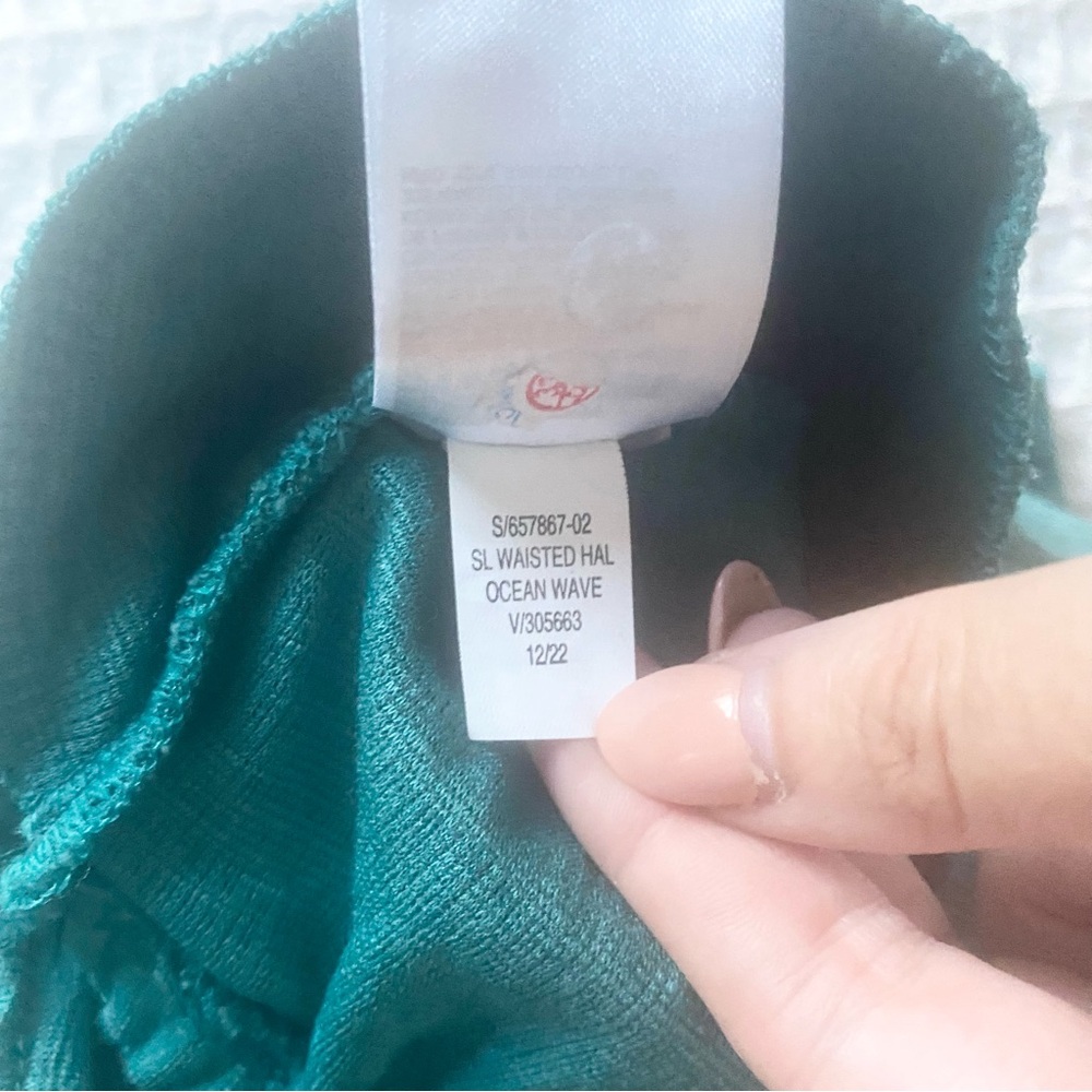 Old Navy ocean wave green wooden o-ring romper size medium - Picture 5 of 9